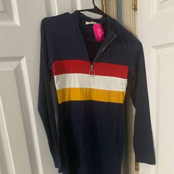 agaci half zip body con dress - Picture 3 of 6